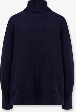 Axel Arigato Womens Wool Blend Turtleneck Sweater Blue Polyamide