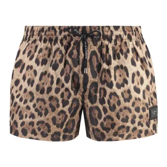 Dolce & Gabbana Beachwear, male, Multicolor, Size: S Nylon Swim Shorts