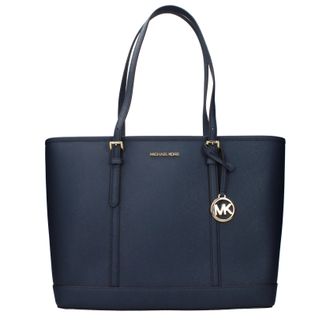 Michael Kors Damess Schoudertas Blauw/Marineblauw Leer