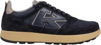Kiton Leren Su&egrave;de Pl Sneakers - Heren - Sneakers - Blauw - 44 EU - Su&egrave;de - Schoenen