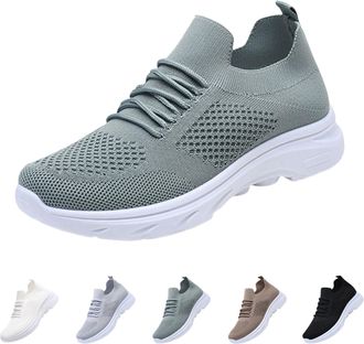 Generic Black Trainers Womens Lace Up Mesh Slip On Ligthweight Workout Gym Trainer Lightweight Comfortable Running Athletic Trainers Breathable Tennis Outdoor