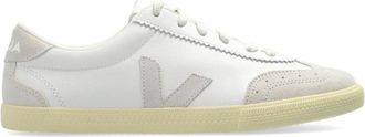 Veja White Lace Up Sneakers
