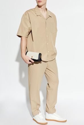Ami Short-sleeved Shirt, Mens, Beige