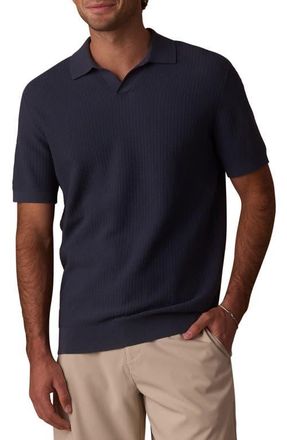 The Normal Brand BreezeKnit Polo in Vintage Blue at Nordstrom, Size Xx-Large