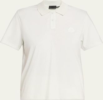 Moncler Short-Sleeve Logo Polo