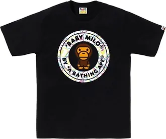 A Bathing Ape Neon Camo Milo Busy Works T-Shirt Black 2L30-110-009-BLK