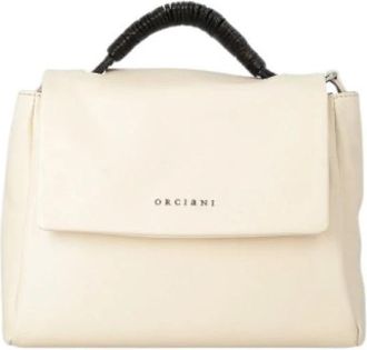 Orciani Sveva Bag - Dames - Handtassen - Beige - ONE Size - Leer - Tassen