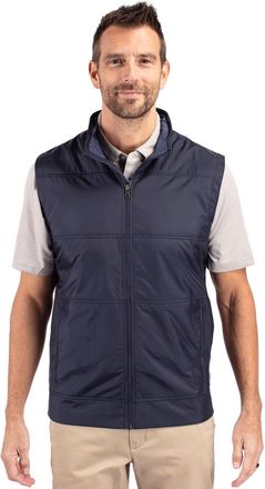 Cutter & Buck Stealth Hybrid Quilted Mens Windbreaker Vest