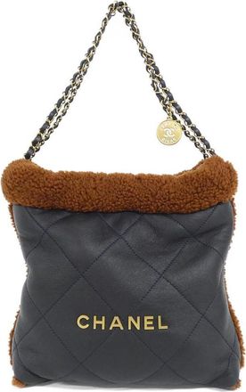 Chanel Navy Shoulder Bag (Pre-Owned)