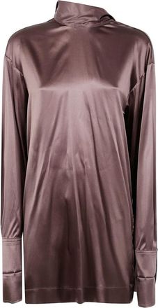 Dries Van Noten Chaddy 2033 Strech Satin Shirt