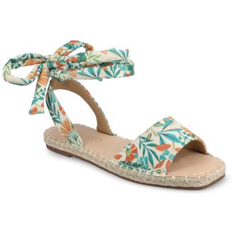 Journee Collection Women & apos;s Emelie Medium and Wide Width Espadrille Sandals