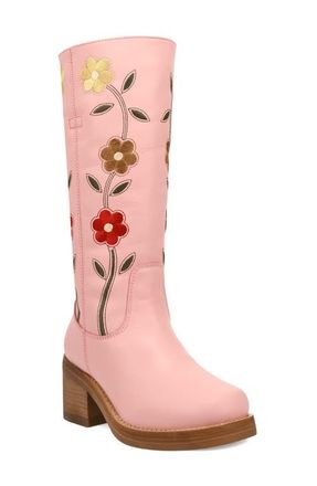 Dingo Bloom Embroidered Boot in Pink at Nordstrom, Size 9.5