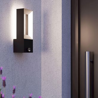 Eglo Eglo Riforano Metal Integrated LED IP44 Outdoor Wall Light in Black