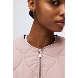 H&M Thermolite Quilted Jacket in Light Dusty Pink at Nordstrom, Size X-Large