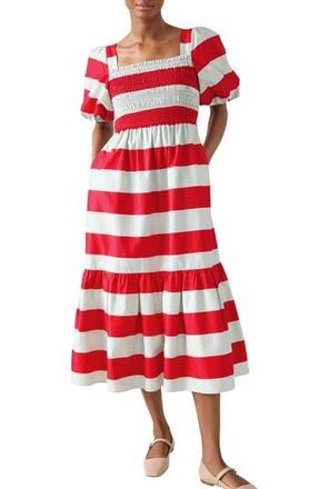 L.k. Bennett Ruby Bold Stripe Maxi Dress in Red Multi at Nordstrom Rack, Size 6 Us / 10 Uk