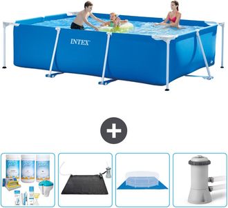Intex Piscina Con Estructura Rectangular - 300x200x75 Cm - 7-piezas S20836