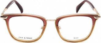 Rag & Bone Mens Brown Rectangular Eyeglass Frames RNB8001