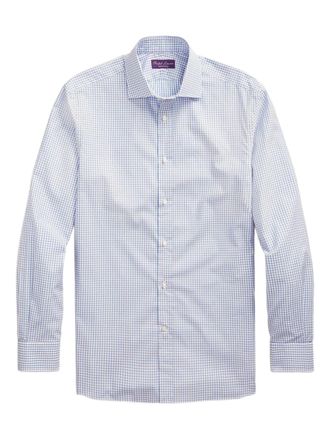 Ralph Lauren Purple Label Tattersall twill shirt - men - Cotton - 17 - White