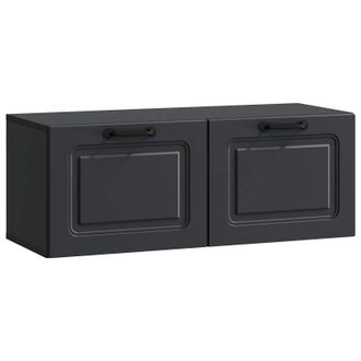 vidaXL Mueble Para Tv De Pared Negro 78,5 X 31 X 30 Cm Vidaxl