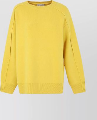 Lanvin crew neck cape jumper