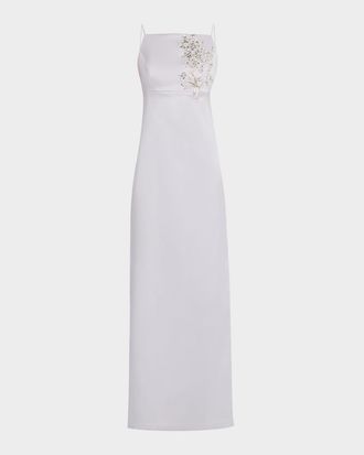 Sachin & Babi Pryce Embellished Mikado Column Gown