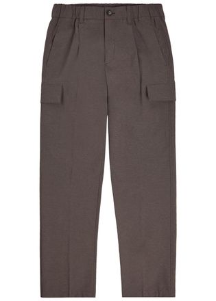 Herno Tapered-leg Shell Cargo Trousers - Dark Brown - Xxl