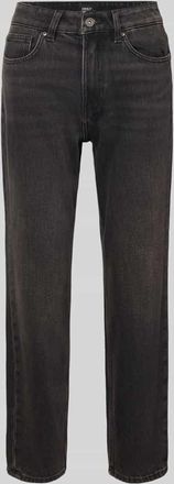 Only Straight Fit Jeans aus Baumwoll-Mix Modell EMILY in Black, Größe 25/32