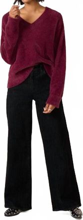 A Gold E Saige Dress It Up Wide Leg Jean In Black