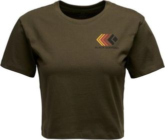 Black Diamond Faded Crop S/S Tee T-Shirt f&uuml;r Damen | oliv