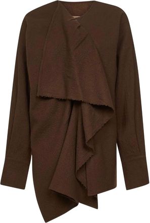 Uma Wang Top asimmetrico - Marrone