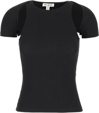 Alaia Mujer, Camisetas, Negro, Talla: 2XS