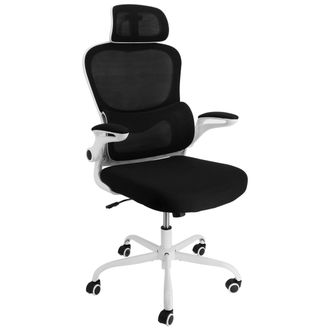 Elama High Back Adjustable Mesh and Fabric Office Chair