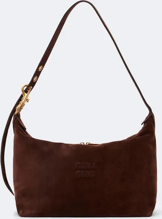 Miu Miu Spirit Medium suede shoulder bag