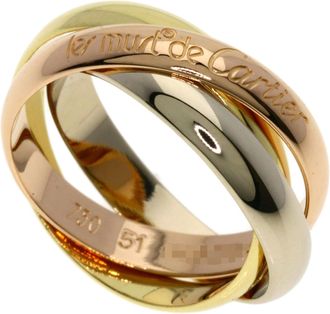 Cartier Yellow Gold (18K) Pink Gold (18K) White Gold (18K) Band Ring (Pre-Owned)