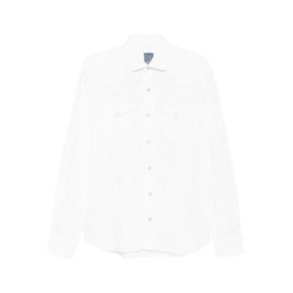 Barba Shirt - Heren - Casual Overhemden - Wit - 4XL - Katoen - Overhemden