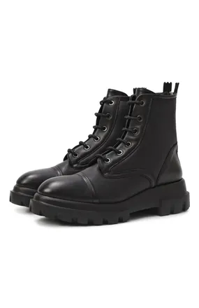 AGL Womens Marvina Combat Boot In Nero