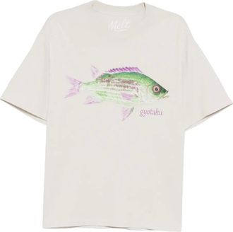 Melt T-shirt con stampa - Toni neutri