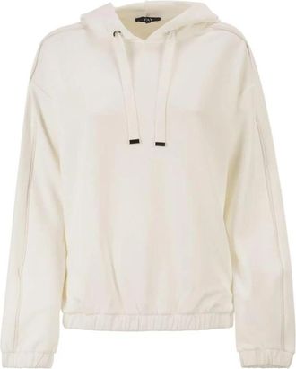 Fay Jersey Hoodie - Dames - Hoodies - Wit - L - Polyester - Hoodies & sweatvesten