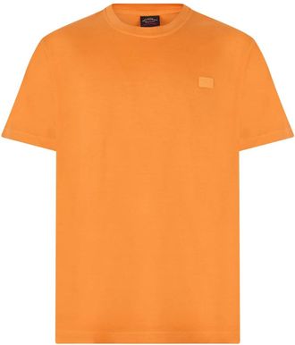 Paul & Shark T-shirt met korte mouwen - Heren - T-shirts - Oranje - S - Katoen - Tops