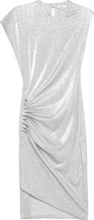Paco Rabanne Draped Asymmetric Mini Dress - Womens - Elastane/Polyester/Viscose