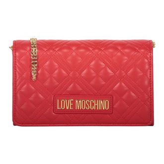 Love Moschino Cross Body Bags, female, Red, Size: ONE SIZE Shiny Quilted Clutch