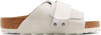 Birkenstock Kyoto suede touch-strap slides - women - Suede - 45 Regular - White