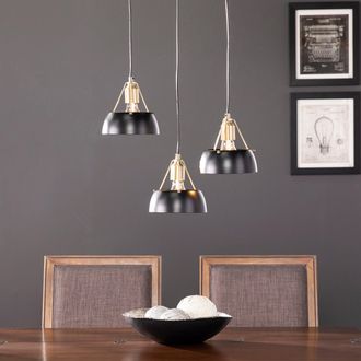 SEI Renmarco Contemporary 3 Light Cluster Pendant