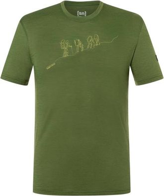 super.natural Hiking Tee Merinoshirt f&uuml;r Herren | oliv