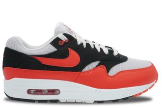 Nike Mens Air Max 1 Essential Sneaker, Vast Grey Lt Crimson Black, 7 UK