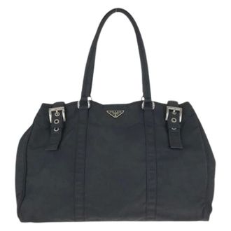 Prada Pre-owned Tessuto 2way tote bag - Pre-owned - Mujer - Negro - ONE SIZE