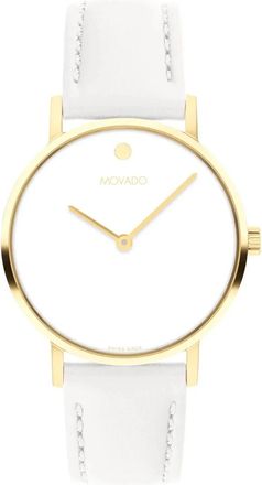 Movado Signature Quartz White Museum Dial Ladies Watch 0607900