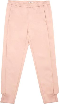 Lardini Tech Textile Broek met Elastische Band - Dames - Sweatpants - Roze - S - Polyester - Broeken