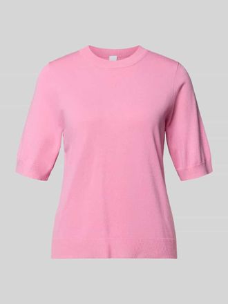 Vero Moda Strickshirt aus Viskose-Mix mit Rundhalsausschnitt Modell LENA in Rosa, Gr&ouml;&szlig;e XL
