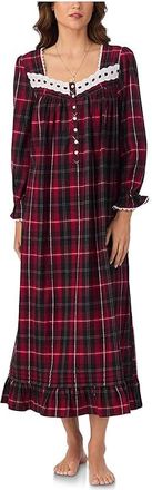 Eileen West Cotton Flannel 50 Ballet Nightgown Womens Clothing Red Plaid : MD